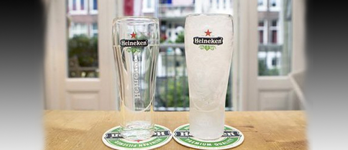 Инновационный пивной стакан «Vriesglass» от компании Heineken